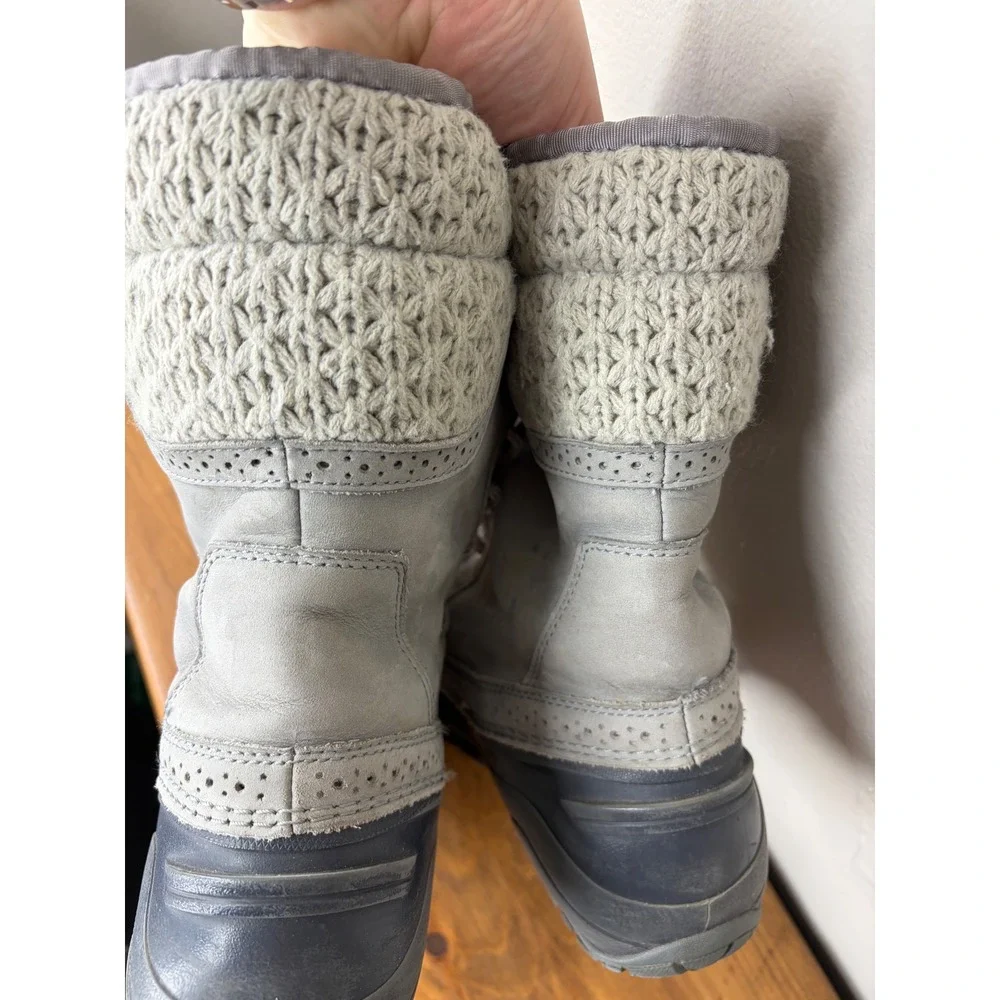 The North Face Shellista III Mid Grey Waterproof Insulated Snow Boots Womens 7